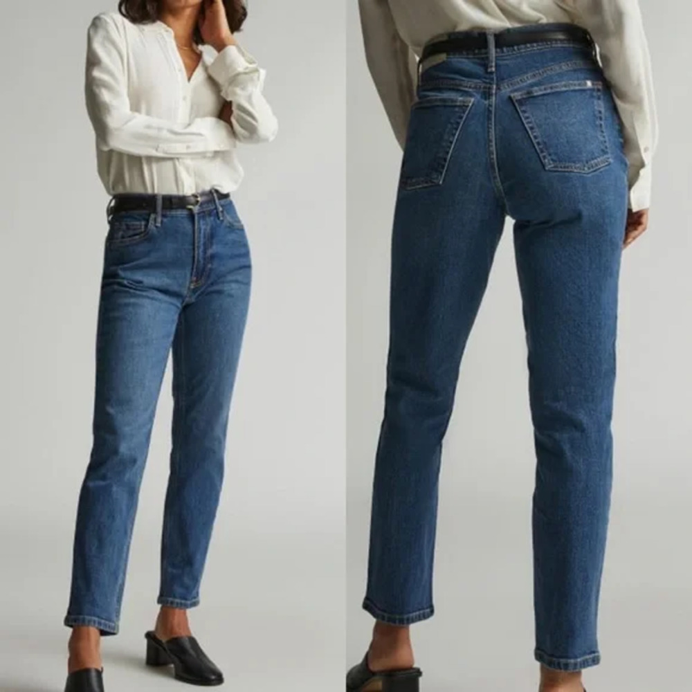 Everlane The Original Cheeky Jean Crop Denim Size 27 Regular Cavia Wash